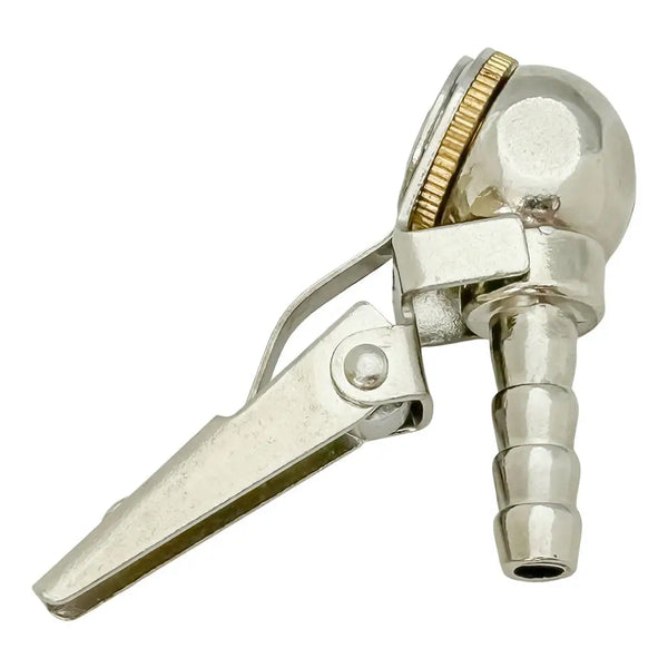 2-Pack Screw On Air Chuck With 1/4" Barb End – Twist-On Tire Chuck With Air Bleed Valve
