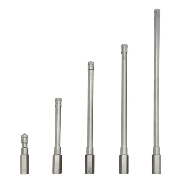 Dill High Pressure Metal Truck Valve Extension, 1Collar All Tire Supply