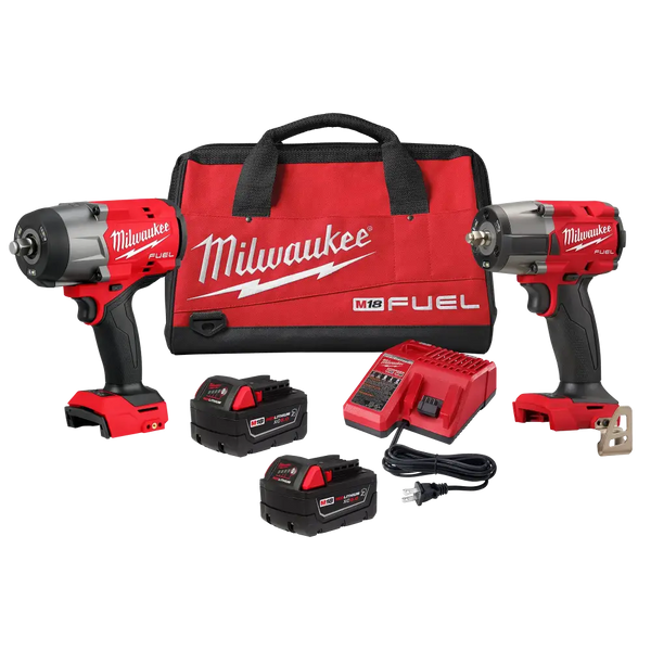 Milwaukee M18 FUEL Impact Wrench Combo Kit, 1/2