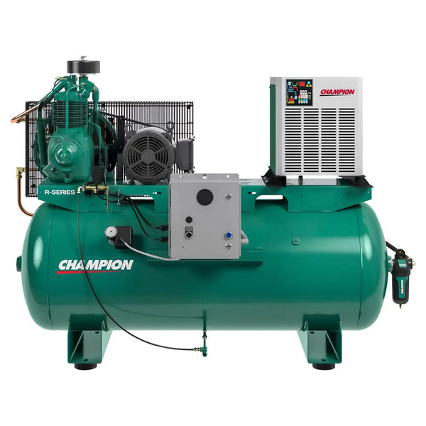 Champion 7.5HP RSeries Horiz. Air Compressor 120Gal R15 Pump HR7F12