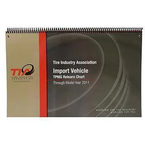 Schrader TIA TPMS Relearn Chart Easy Shop Reference All Tire Supply