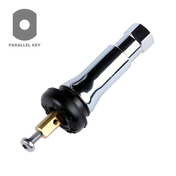 Hamaton 6-207C Chrome Snap-In TPMS Valve Kit, Schrader Rev 4 (Ea.)