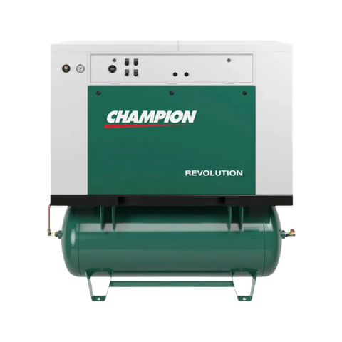 Champion Revolution HQR15F-12 15 HP Quiet Enclosed Air Compressor, 120 Gal, 230V - 3 Ph, 46.6 CFM @ 175 PSI