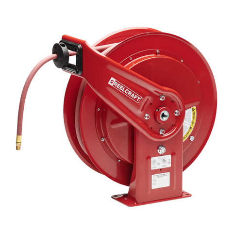 Reelcraft HD76100 OLP 3/8" x 100' Heavy Duty Air/Water Hose Reel