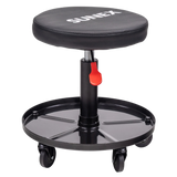 Sunex 8509B Pneumatic Rolling Shop Seat with Tool Tray, Adj. Mechanic Stool