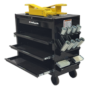 Challenger ACC-CART-PKG EV Adapter Cart w/ Drawer, Slide-Out Shelves, Multi-Brand Adapter Kit