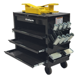 Challenger ACC-CART-PKG EV Adapter Cart w/ Drawer, Slide-Out Shelves, Multi-Brand Adapter Kit