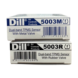 Dill 5003R Dual-Frequency 315/433 MHz TPMS Sensor w/ Rubber Valve (Ea.)