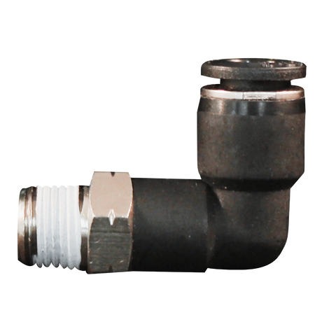 Milton 1/2" MNPT Push to Connect Swivel Elbow, 1/2" OD (Ea) - 2202-14