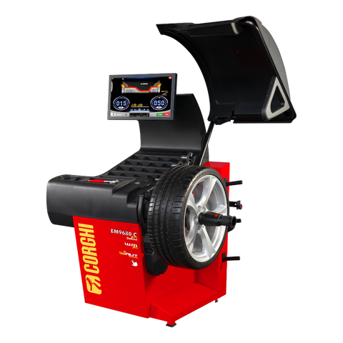 Corghi EM9680 Touchscreen Wheel Balancer, 10-28 in Rim - 0-21109682/00
