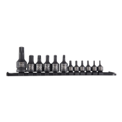 Sunex Star Impact Socket Set 12-Pc Rail, 1/4", 3/8", 1/2" Drive - 1820SA
