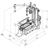 Cemb TORUK Leverless Automatic Center Post Tire Changer, 30" Capacity