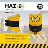 Esco HAZLOK Magnetic Safety Barrier, 30 ft - 50185