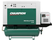 Champion Revolution HQR7F-8 7.5 HP Two-Stage Air Compressor w/ Dryer & Auto Drain, 80 Gal, 208V 1PH