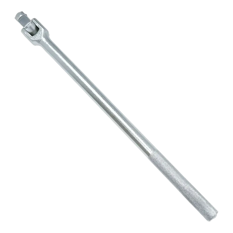 Silver-colored 20’’ 3/4’’ drive breaker bar with knurled handle for heavy-duty use