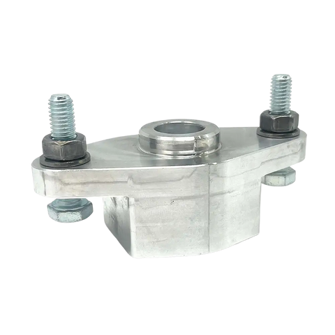 Silver AA 28mm mount demount adapter bracket with bolts and nuts