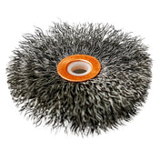 Circular wire brush for 3-inch coarse wire buffing wheel cleaning and polishing