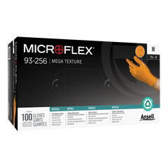 AA Mega Texture Orange Nitrile Glove, Large (100/Box) – All Tire