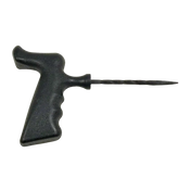 Black barbed rasp plastic pistol-grip handle inserting tool