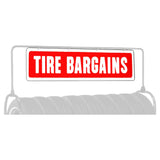 AA TIRE BARGAINS Sign for 71-110 71-112 Tire Rack - Swinging