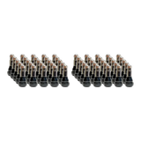 Set of 50 AA TR-413 snap-in tubeless valves with rose-gold caps