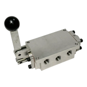 Silver pneumatic valve with lever for AA Valve in Coats Tire Changer parts