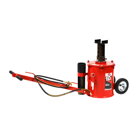 Red 10 ton air lift jack for lifting large trucks, AFF 3400A model