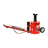 Red AFF 10 ton air lift jack pair with 10-ton capacity