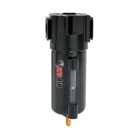 Black ATD-7828 metal air filter for air tools, 100 SCFM max flow