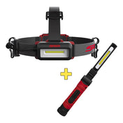ATD 80502 Rechargeable LED Headlamp and Hand Light Bundle -