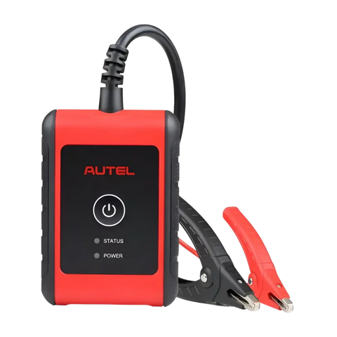 Red and black Autel MaxiBAS BT506 jump starter with cables