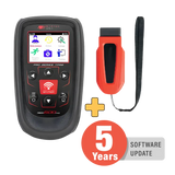 Bartec Tech600pro TPMS service tool with black red scanner and orange adapter