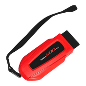 Bartec Tech600Pro TPMS tool red with black accents and wrist strap