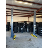 BendPak 10AP two-post lift with bi-metric arm for maximum flexibility