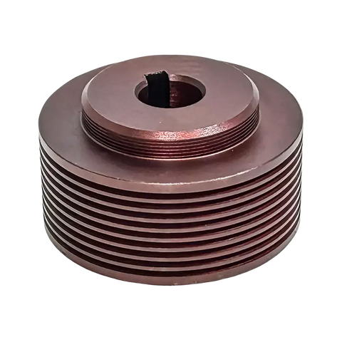 Copper-colored metal pulley with keyway for Bendpak OEM Motor Pulley Assembly