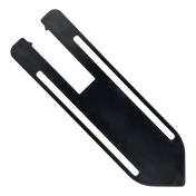 Black metal utility blade with slots for Cemb SM645 Tire Changer turntable plate