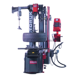 Red Cemb TORUK leverless tire changer with mounted wheel