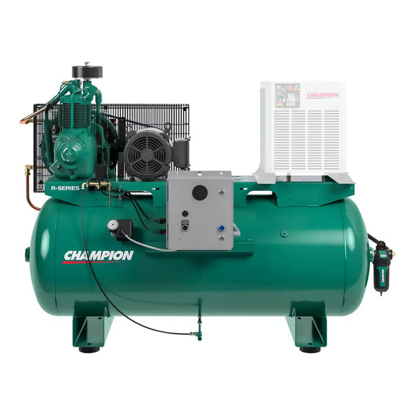 Champion R10 Compressor Champion R-Series Horiz. Air Compressor, 120Gal, R15 Pump – All Tire Supply