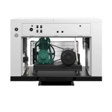 Champion Revolution HQR7F-8 white air compressor with green pump