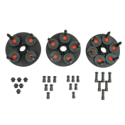 Coats 40mm three pin ignition coils with red centers for medium-duty truck wheels