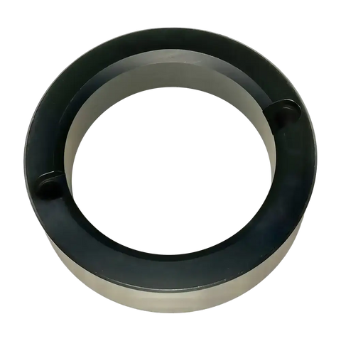 Dark green white ceramic ashtray with textured spacer ring for wheel balancer