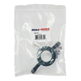 Metal ring-shaped component with three protruding arms or spokes.