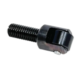 Black threaded bolt with swivel eye for securely fastening Coats Swing Arm Tire Changer