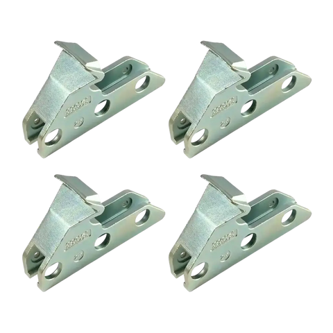 Coats OEM steel clamping jaws with curved silver bracket for reverse drop center wheels