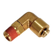Coats 90 deg elbow brass 3/8in x 1/4in NPT swivel fitting
