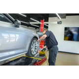 2019 Audi A6 sedan on Coats CWA 6000 with diamond mini targets