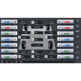 Coats CWA 6000 wheel alignment display with diamond mini targets