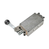 Gray metal industrial lever-operated Coats OEM air valve for baseline tire changers