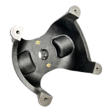 Black metal mounting bracket for Coats Tire Changer part with four points and hub