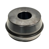 Dark gray double-sided collet with central opening for precise wheel balancing on 40mm shafts